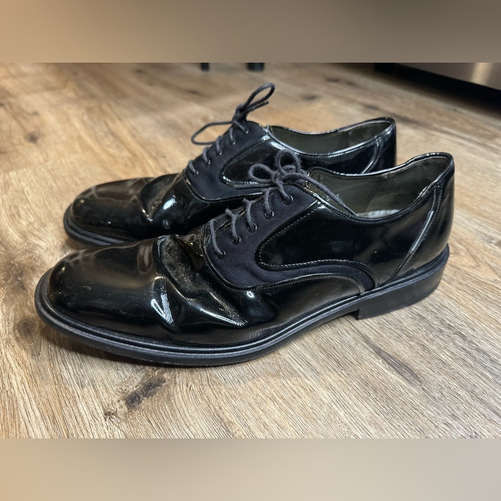 Mezlan Opera Formal Patent Leather Black Wedding Shoes Men’s Made Spain US 10